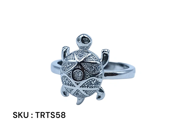 Avani Jewellers Silver Tortoise Fancy Ring - 2.99, 10