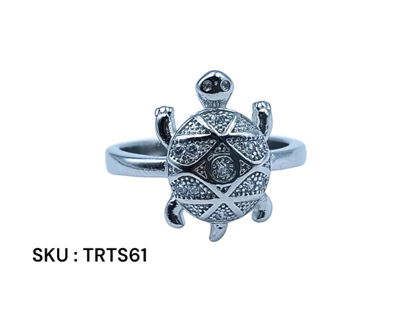 Avani Jewellers Silver Tortoise Fancy Ring - 2.99, 9