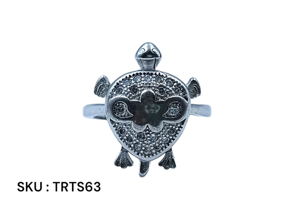 Avani Jewellers Silver Tortoise Fancy Ring - 4.23, 12