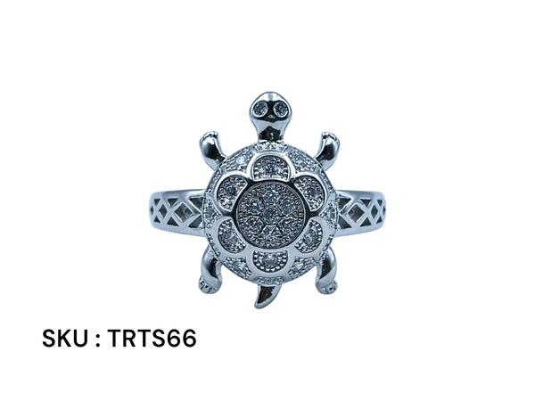 Avani Jewellers Silver Tortoise Fancy Ring - 5.27, 23