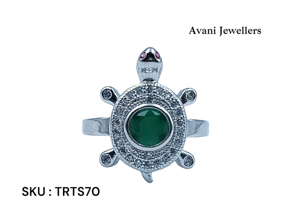 Avani Jewellers Silver Tortoise Fancy Ring - 3.75, 12