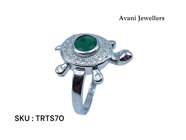 Avani Jewellers Silver Tortoise Fancy Ring - 3.75, 12