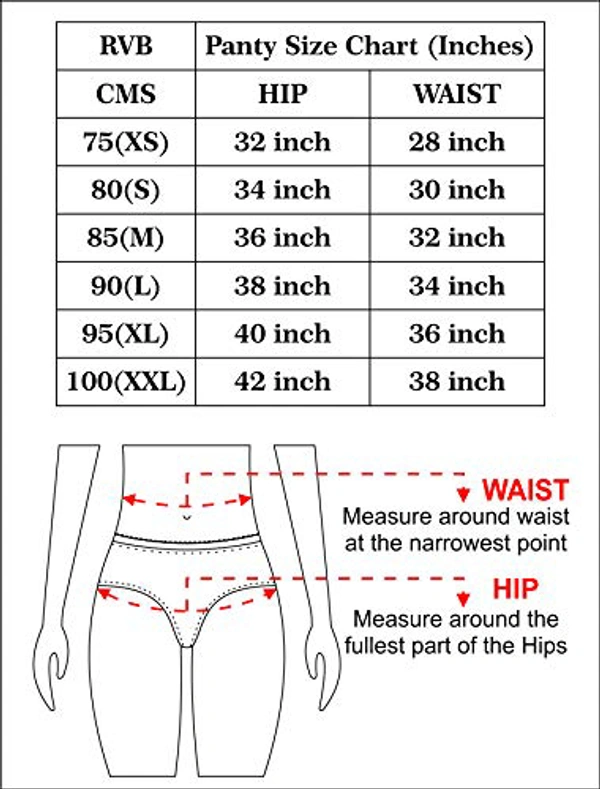 Super Comfort Cotton Stretch Brief || Mid Waist Panty For Women/Girls (Colors & Print May Vary) - 6, 80CM