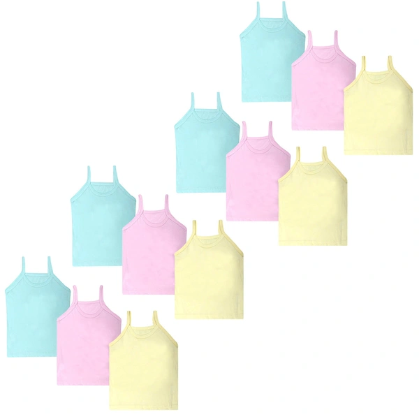 Super Soft Camisole Slips / Sameez || Comfortable Sameez for Women & Girls (Multi-Coloured, Free size, Assorted) - 3-4 Years, 12