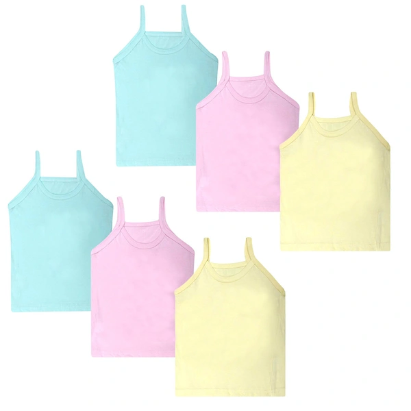 Super Soft Camisole Slips / Sameez || Comfortable Sameez for Women & Girls (Multi-Coloured, Free size, Assorted) - 5-6 Years, 6