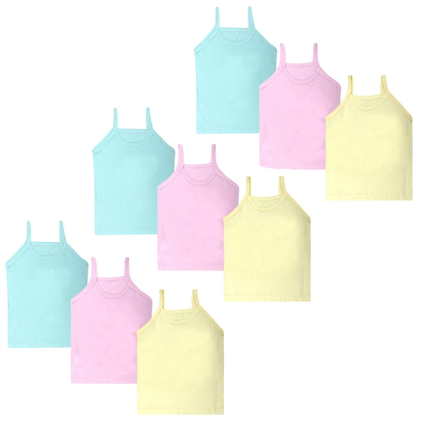 Super Soft Camisole Slips / Sameez || Comfortable Sameez for Women & Girls (Multi-Coloured, Free size, Assorted) - 6-7 Years, 9