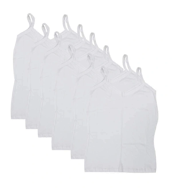 Super Soft Camisole Slips / Sameez || Comfortable Sameez for Women & Girls (White, Free size) - 6, 7-8 Years