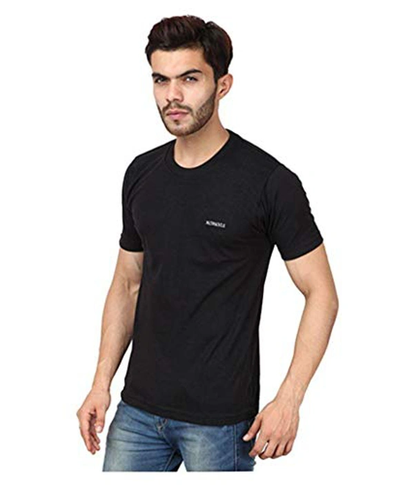 Moments Men's T-Shirt || Premium Cotton Slim T-Fit Tshirt for Men - Black, 1
