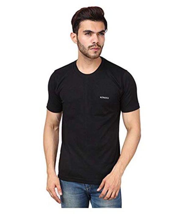 Moments Men's T-Shirt || Premium Cotton Slim T-Fit Tshirt for Men - Black, 1
