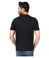 Moments Men's T-Shirt || Premium Cotton Slim T-Fit Tshirt for Men - Black, 1