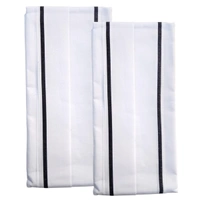 Handloom White Cotton Bath Towel/Kerala Thorthu/ Gamcha/Angocha (30x60, 2.5 feet Width x 5 feet Length, Light Weight, Fast Absorbing, Quick Drying) - 2, White