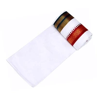 Handloom Cotton Bath Towel / Kerala Thorthu / Gamcha / Angocha (30x60, 2.5 feet Width x 5 feet Length, Light Weight, Fast Absorbing, Quick Drying) - White, 3