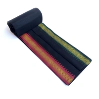 Handloom Cotton Bath Towel / Kerala Thorthu / Gamcha / Angocha (30x60, 2.5 feet Width x 5 feet Length, Light Weight, Fast Absorbing, Quick Drying) - Black, 3