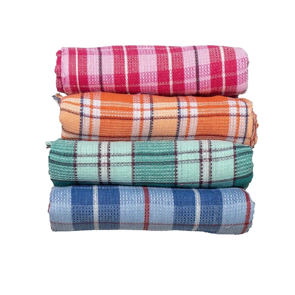 Soft and fast water absorbent Cotton Bath Towels || Anti Bacterial (75cms x 152cms)(Colour: Assorted) - 4