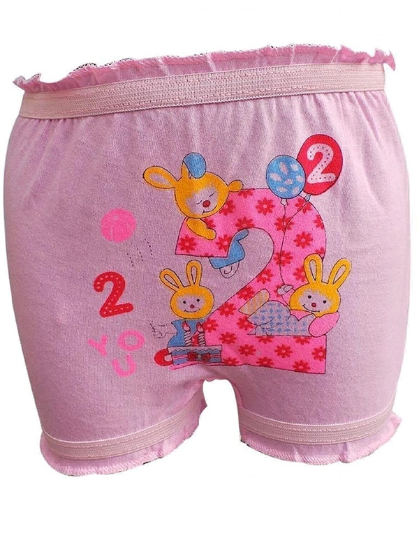Baby, Kids Inner Wear, bloomers || Unisex Printed Cotton Panty || 100% Cotton Housiry With Cartoon Print - 12, 3-4 Years