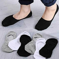 Men and Women Cotton Ankle Socks for Loafer/Juti with Anti-Slip Silicon Anti Skit Support || (Multicolour, Assorted, Free Size) - 12