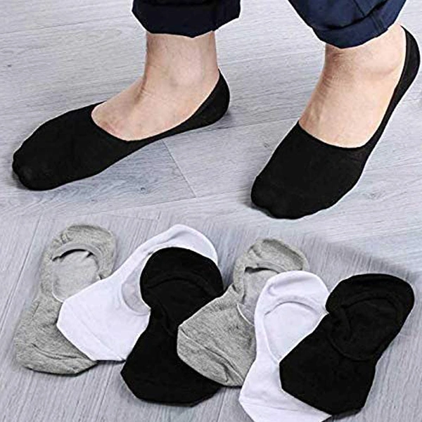Men and Women Cotton Ankle Socks for Loafer/Juti with Anti-Slip Silicon Anti Skit Support || (Multicolour, Assorted, Free Size) - 12