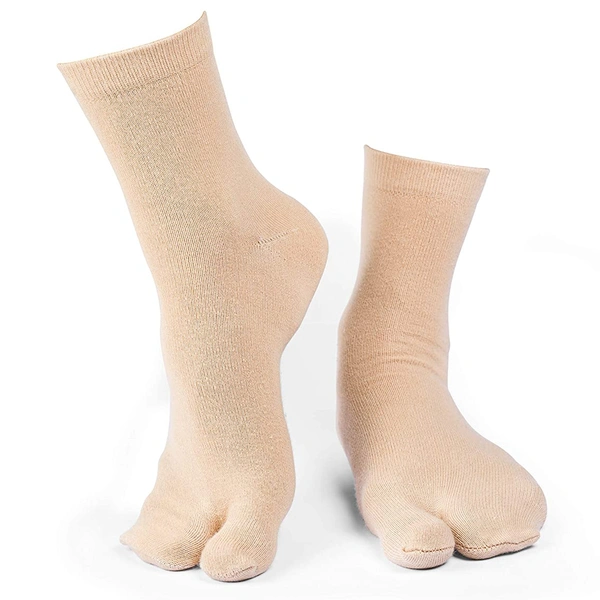 IGNOTO Nylon Cotton Blend Toe Socks for Women/Girls || Thumb Socks, Multicolor - 12