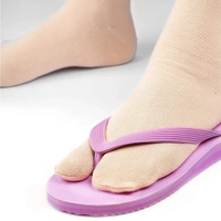 IGNOTO Nylon Cotton Blend Toe Socks for Women/Girls || Thumb Socks, Multicolor - 6