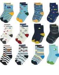Baby Boy's and Baby Girl's Fancy Cotton Socks || (Color/Pattern: Assorted) - 12, 1-3 Years
