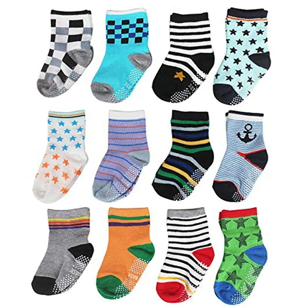 Baby Boy's and Baby Girl's Fancy Cotton Socks || (Color/Pattern: Assorted) - 12, 3-7 Years