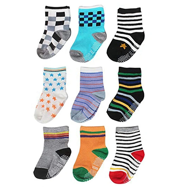 Baby Boy's and Baby Girl's Fancy Cotton Socks || (Color/Pattern: Assorted) - 9, 3-7 Years