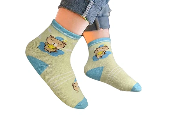 Baby Boy's and Baby Girl's Fancy Cotton Socks || (Color/Pattern: Assorted) - 9, 3-7 Years