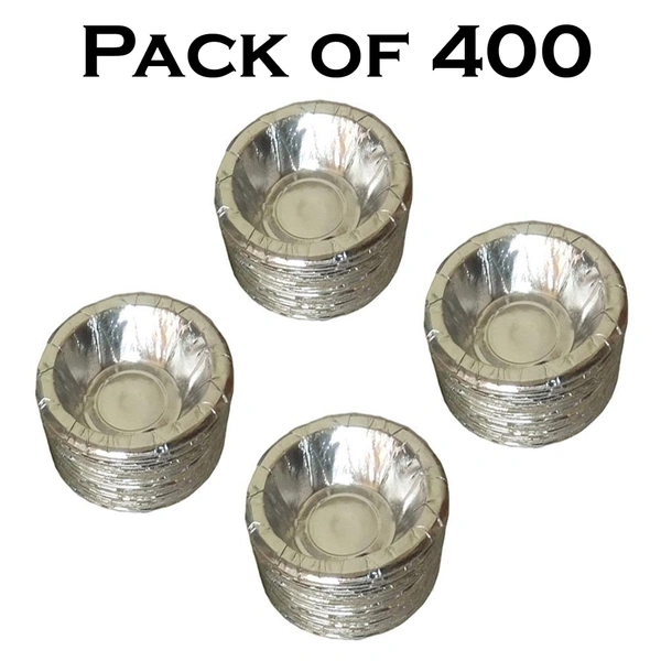 IGNOTO Craft Paper Disposable Bowl / Dona / Serving Bowl 160 GSM, 6 Inches Paper Plates|| Wedding Events and Official use Cups, Regular Usage - 400