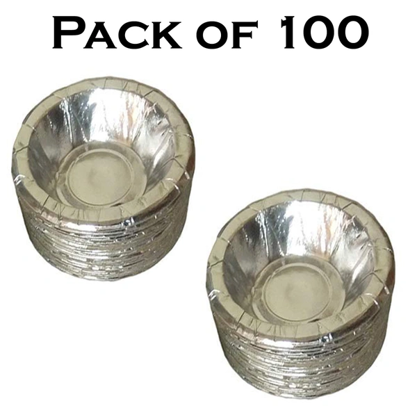 IGNOTO Craft Paper Disposable Bowl / Dona / Serving Bowl 160 GSM, 6 Inches Paper Plates|| Wedding Events and Official use Cups, Regular Usage - 100