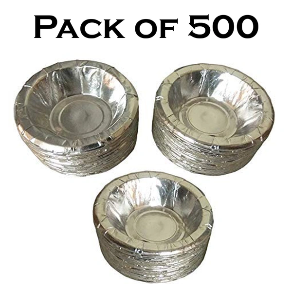 IGNOTO Craft Paper Disposable Bowl / Dona / Serving Bowl 160 GSM, 6 Inches Paper Plates|| Wedding Events and Official use Cups, Regular Usage - 500