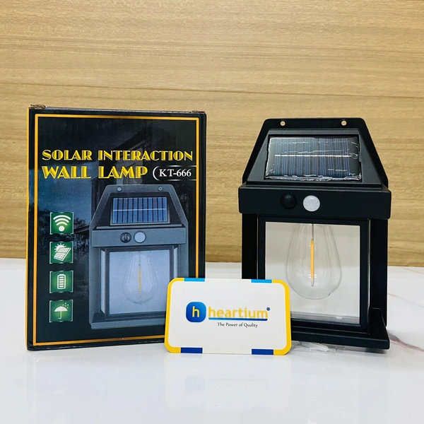 New Solar Panel Wall Light