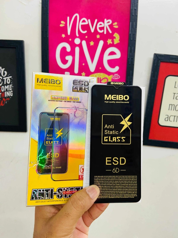 SAMSUNG Meibo Esd 6D Tempered Glass Pack Of 10 (Imported) - Samsung A72/F54