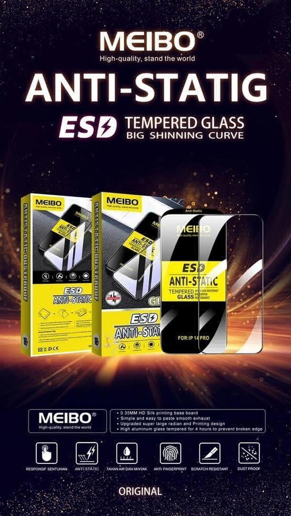 SAMSUNG Meibo Esd 6D Tempered Glass Pack Of 10 (Imported) - Samsung A11/M11