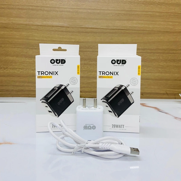 New OUD TRONIX (OD-CH-5092) Double USB CHARGER Type-C 