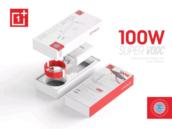 One plus 100W 💯% Og Super Vooc Ultra Fast Charger Fast Charge 1by1 Lamination