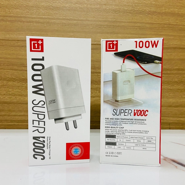 One plus 100W 💯% Og Super Vooc Ultra Fast Charger Fast Charge 1by1 Lamination