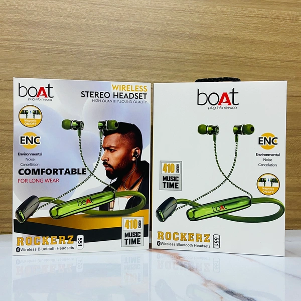 Boat Rockerz (551) 💯% Og Magnetic 🧲 on Off + 350 Mah Big Battery 🔋+ Noise Cancellation