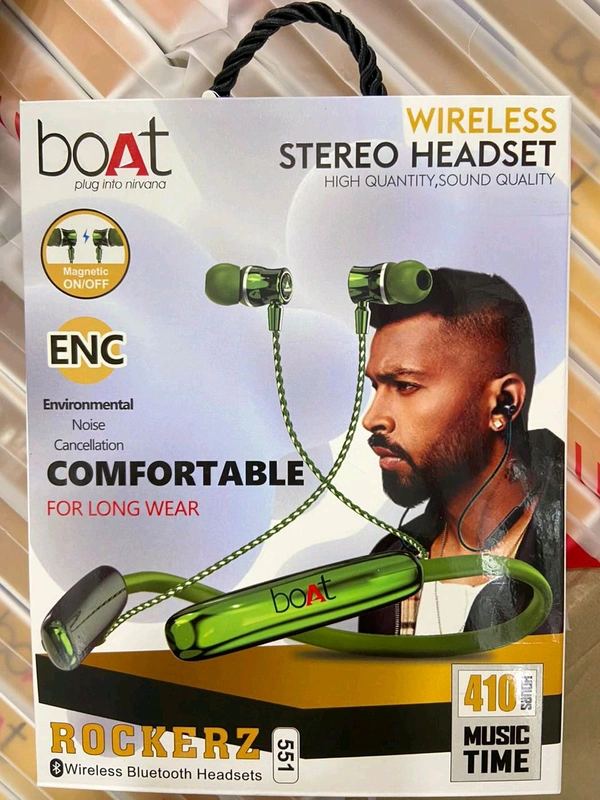 Boat Rockerz (551) 💯% Og Magnetic 🧲 on Off + 350 Mah Big Battery 🔋+ Noise Cancellation