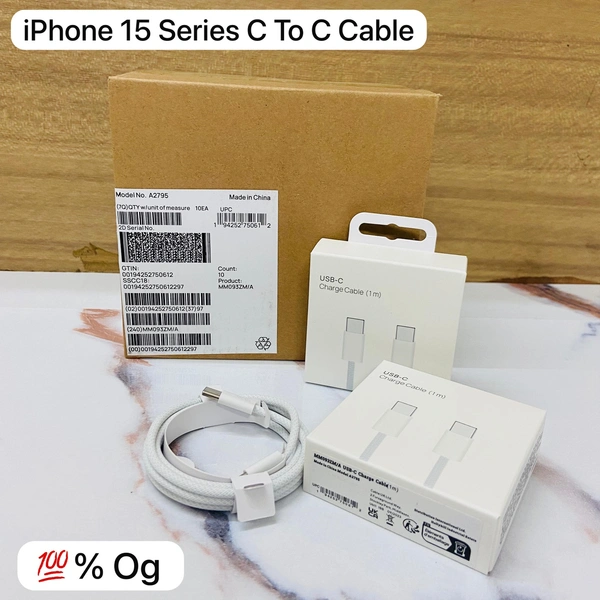 New iPhone 15 Series Type-c To TC Cable Imported Quality (Braided) Wire