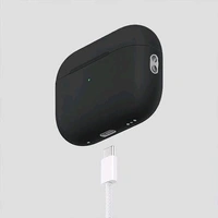 Airpod Pro2 Black 💯% Og C type Beep Sound Pop up Window + Touch + beep Sound (BLACK COLOUR TYPE-C)