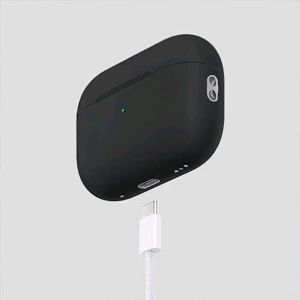 Airpod Pro2 Black 💯% Og C type Beep Sound Pop up Window + Touch + beep Sound (BLACK COLOUR TYPE-C)