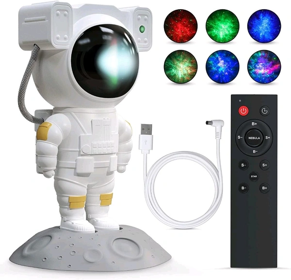 Astronaut Galaxies Night Projector Multi Colour 