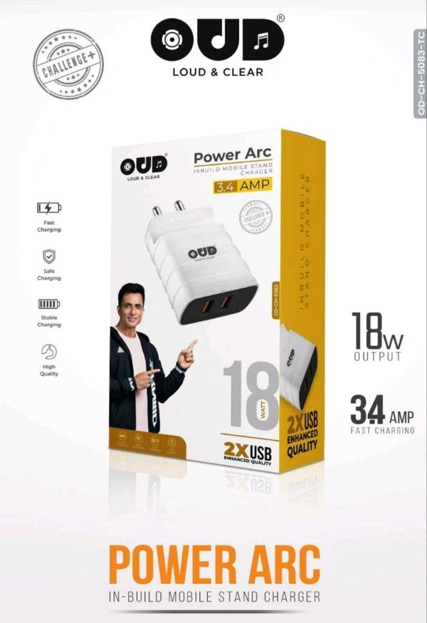 OUD Power ARC Type-C (OD-CH-5083 ) CHARGER 18W 3.4Amp