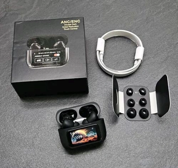 Airpods Pro 2 Black Display Earbuds 💯% Og Quality