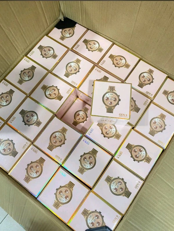 Gen 9 Smart Watch ⌚ Diamond 💎 Golden Edition Double Strap 