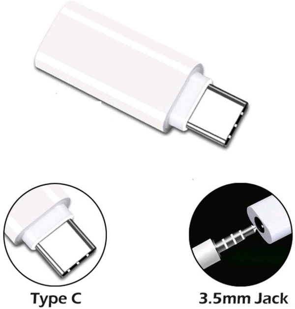 Type-C To 3.5 MM Audio Adapter Phone Converter ( 10 Pcs Packet)