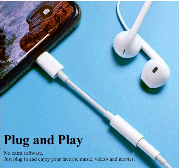 Lightning to Headphone 3.5 Jack Adapter With Pop Up Window ForiP7/8/X/XS/Xr/11/11 pro max /12/12Pro Max/13/13Pro Max