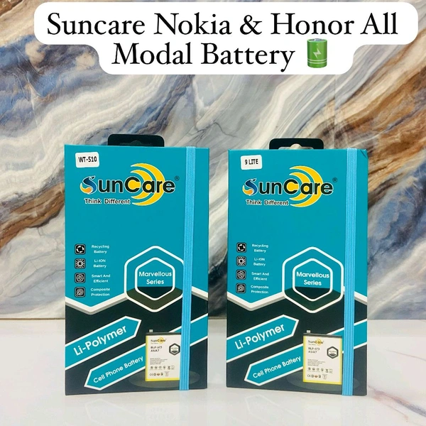 Suncare Marvellous Series Nokia & Honor Android Modal Battery 🔋 Li-polymer  - 8 Lite