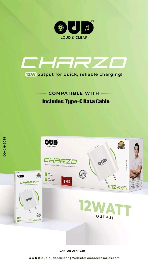 OUD CharZo OD-CH-5099 Type-C Charger 12Watt