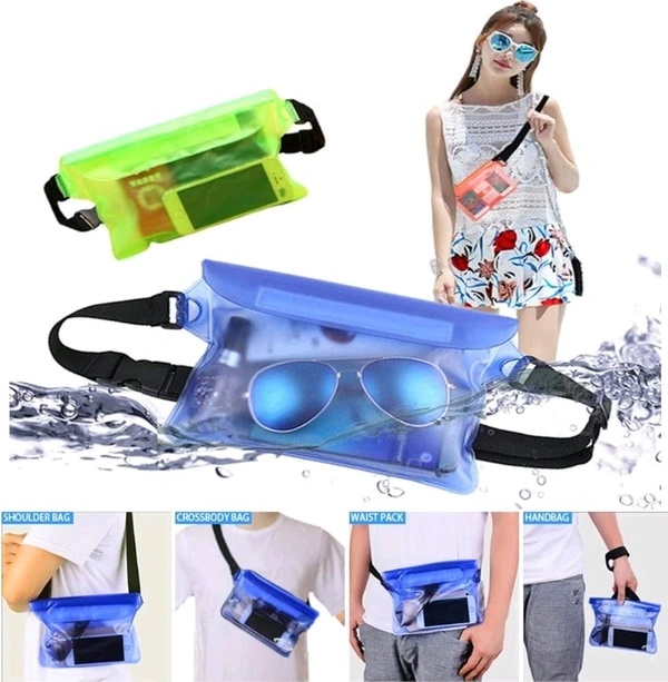 Waterproof Pouch Bag with Adjustable Waist Strap